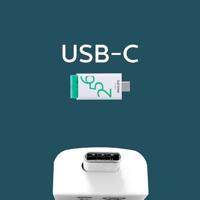 Philips USB 3.2 256GB Click Series Gen 1 USB-C USB flash drive USB Type-A 3.2 Gen 1 (3.1 Gen 1) Wit - thumbnail
