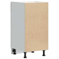 Keuken onderkast Kalmar bewerkt hout grijs sonoma eiken - thumbnail