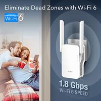 Cudy RE1800 AX1800 Mesh WiFi 6 Gigabit Extender Internet Booster, Range Extender, Dual-band Repeater tot 1,8 Gbps Snelheid, AP-modus - thumbnail