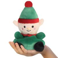 Palm Pals Kerst elf knuffeltje - 13 cm - thumbnail