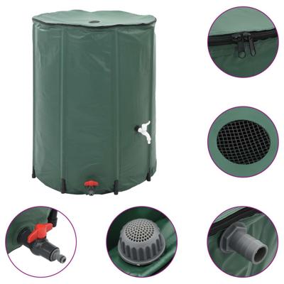 Regenton inklapbaar met tap 1500 L
