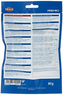 TRIXIE PREMIO RICE CHICKEN BALLS 80 GR 6 ST TRIXIE PREMIO RICE CHICKEN BALLS 80 GR 6 ST