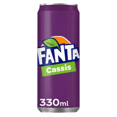 Frisdrank fanta cassis blik 330ml Frisdrank fanta cassis blik 330ml