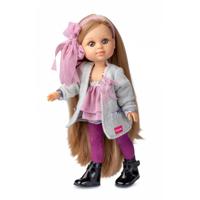 Berjuan Babypoppenkleding Junior Polyester Grijs/roze 4-delig - thumbnail