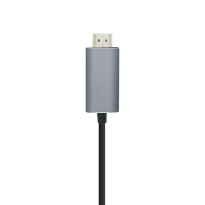 Kabel USB-C naar HDMI Aisens A109-0392 Zwart 80 cm 4K Ultra HD