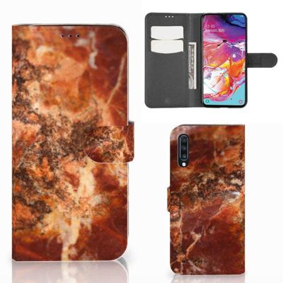 Samsung Galaxy A70 | Bookcase | Marmer Bruin