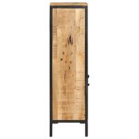 Badkamerkast 40x27x90 cm massief mangohout en ijzer - thumbnail