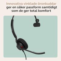 Jabra Engage 50 II On Ear headset Kabel Mono Zwart Noise Cancelling, Ruisonderdrukking (microfoon) Headset, Volumeregeling, Microfoon uitschakelbaar (mute), - thumbnail