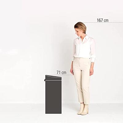 Brabantia touch bin afvalemmer 30 liter soft beige - thumbnail