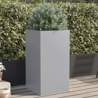 VidaXL Plantenbak 42x38x75 cm gegalvaniseerd staal zilverkleurig - thumbnail