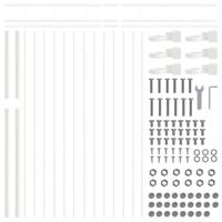 VidaXL Hecelement wit 170 x 200 cm staal - thumbnail