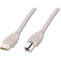 Digitus AK-300102-030-E USB-kabel USB 2.0 USB-A stekker, USB-B stekker 3.00 m Beige - thumbnail