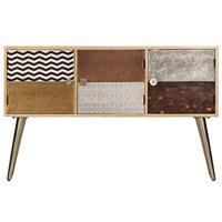 Dressoir 120x30x75 cm massief mangohout - thumbnail