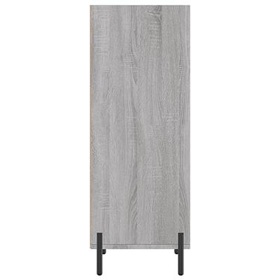 Dressoir 34,5x32,5x90 cm bewerkt hout grijs sonoma eikenkleurig