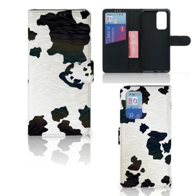 OnePlus 9 Pro | Telefoonhoesje | Met pasjeshouder | Koeienvlekken