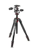 Manfrotto mk190goa4-3wx Kit 4 Secties Aluminium Statief voor Camera Zwart - thumbnail