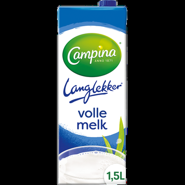 Campina Langlekker Volle Melk Voordeelpak 1,5 L bij Jumbo
