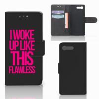 Sony Xperia X Compact Hoesje met naam Woke Up - Origineel Cadeau Zelf Maken - thumbnail