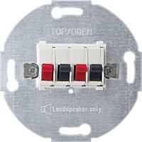 Merten 467019 Luidsprekerstekkerdoos Inzetstuk Polar-wit 1 stuk(s) - thumbnail