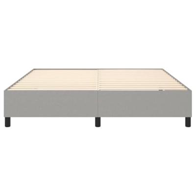 Bedframe zonder matras stof lichtgrijs 180x200 cm