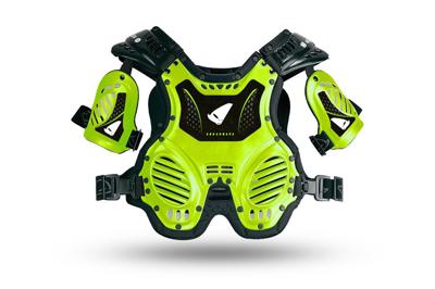 UFO PLAST borstprotectie "schockwave". children&apos;s breast protect shockwave neon yellow