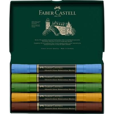 Faber Castell FC-160309 WK25Aquarel Marker FC AlbrechtDürer 5 Stuks Plein Air
