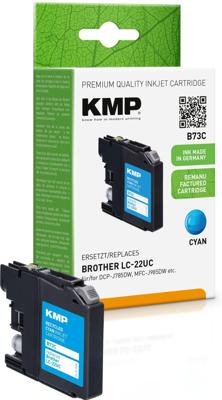 KMP Inktcartridge vervangt Brother LC-22UC Compatibel Cyaan B73C 1536,4003 KMP Inktcartridge vervangt Brother LC-22UC Compatibel Cyaan B73C 1536,4003