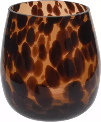 Theelichthouder glas 12x13cm Nampook - Nampook