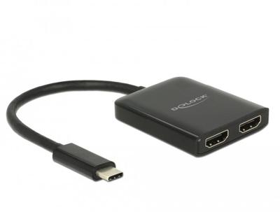 DeLOCK USB Type-C Splitter 2x HDMI out 4K hdmi splitter DeLOCK USB Type-C Splitter 2x HDMI out 4K hdmi splitter