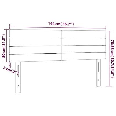 Hoofdborden 2 st 72x5x78/88 cm fluweel donkergroen