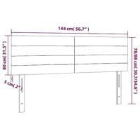 Hoofdborden 2 st 72x5x78/88 cm fluweel zwart - thumbnail