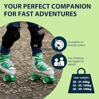 Hudora rolschaatsen sneaker groen, maat 32-35 - thumbnail