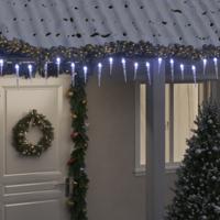 Kerstverlichting ijspegels 200 koudwitte LED's 20 m acryl PVC - thumbnail