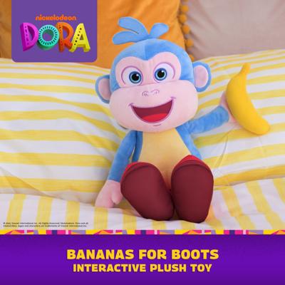 Dora Boots interactieve pratende knuffel - 33 cm