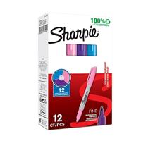 Permanente markeerstift Sharpie Paars Roze Turkoois (12 Stuks) - thumbnail