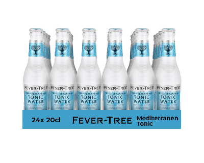 Fever Tree mediterranen tonic water flesje (24x 20cl)