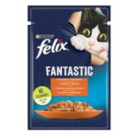 Felix Fanstastic kip, tomaat - natvoer voor katten - 85 g - thumbnail