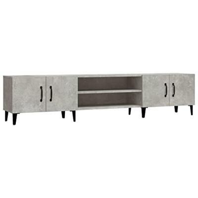 Tv-meubel 180x31,5x40 cm bewerkt hout betongrijs