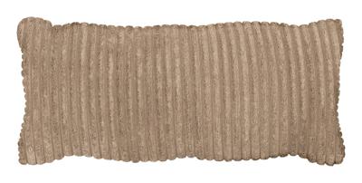 WOOOD Sierkussen 'Bean' 30 x 70cm, Rib, kleur Travertin WOOOD Sierkussen 'Bean' 30 x 70cm, Rib, kleur Travertin