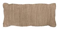 WOOOD Sierkussen 'Bean' 30 x 70cm, Rib, kleur Travertin - thumbnail