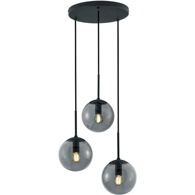 LED Hanglamp 3-lichts Rond E14 Mat Antraciet Aluminium