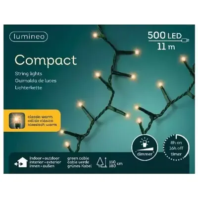 Lumineo Kerstverlichting compact 500l classicwar Lumineo Kerstverlichting compact 500l classicwar