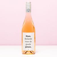 Wijnfles Bedankt voor de goede genen - Rosé (Blush Rosé) - thumbnail