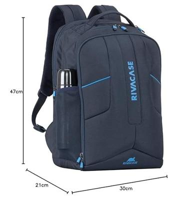 Laptoptas Rivacase Borneo ECO Blauw 17,3"