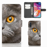 Telefoonhoesje | Met pasjeshouder | Samsung Galaxy A70 Britse Korthaar - thumbnail