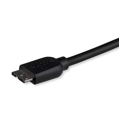 StarTech.com 3m slanke SuperSpeed USB 3.0 A naar Micro B-kabel, St/St, USB 3.0 aansluitkabel, zwart
