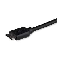 StarTech.com 3m slanke SuperSpeed USB 3.0 A naar Micro B-kabel, St/St, USB 3.0 aansluitkabel, zwart - thumbnail