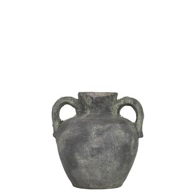 Kruik Verweerd Cement 2 Oren Grijs (19 cm)