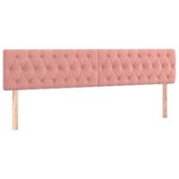 Bedframe zonder matras 120x190 cm fluweel roze - thumbnail
