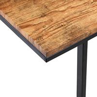 Bijzettafel met wieltjes - 40x30x65 cm - zwart frame hout - bank, sofa, bed - thumbnail